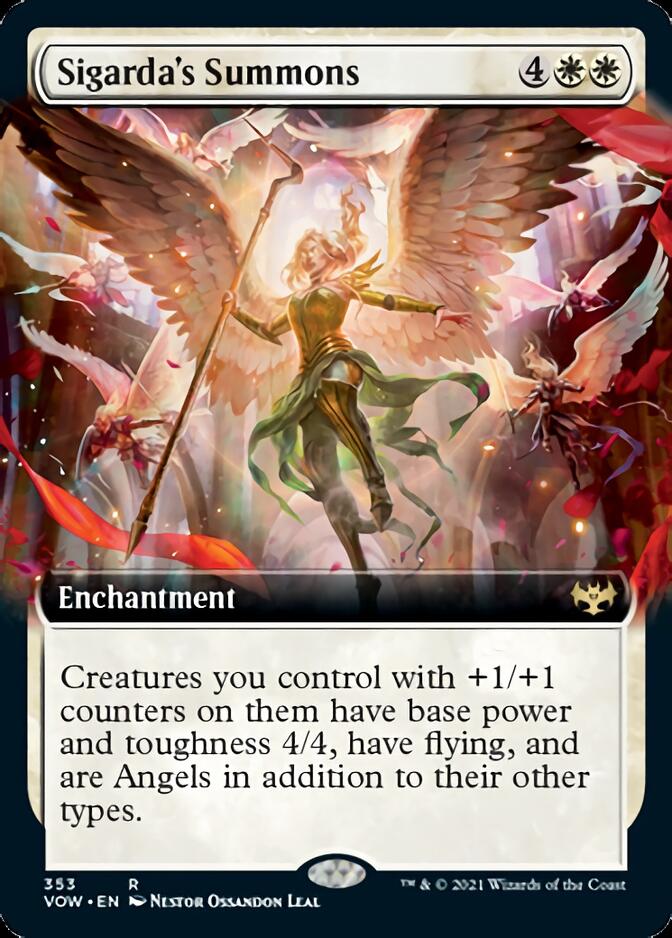 Sigarda's Summons (Extended Art) [Innistrad: Crimson Vow] | Odin's Place