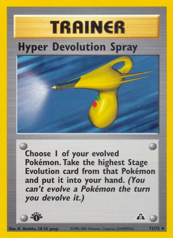 Hyper Devolution Spray (73/75) [Neo Discovery 1st Edition] | Odin's Place