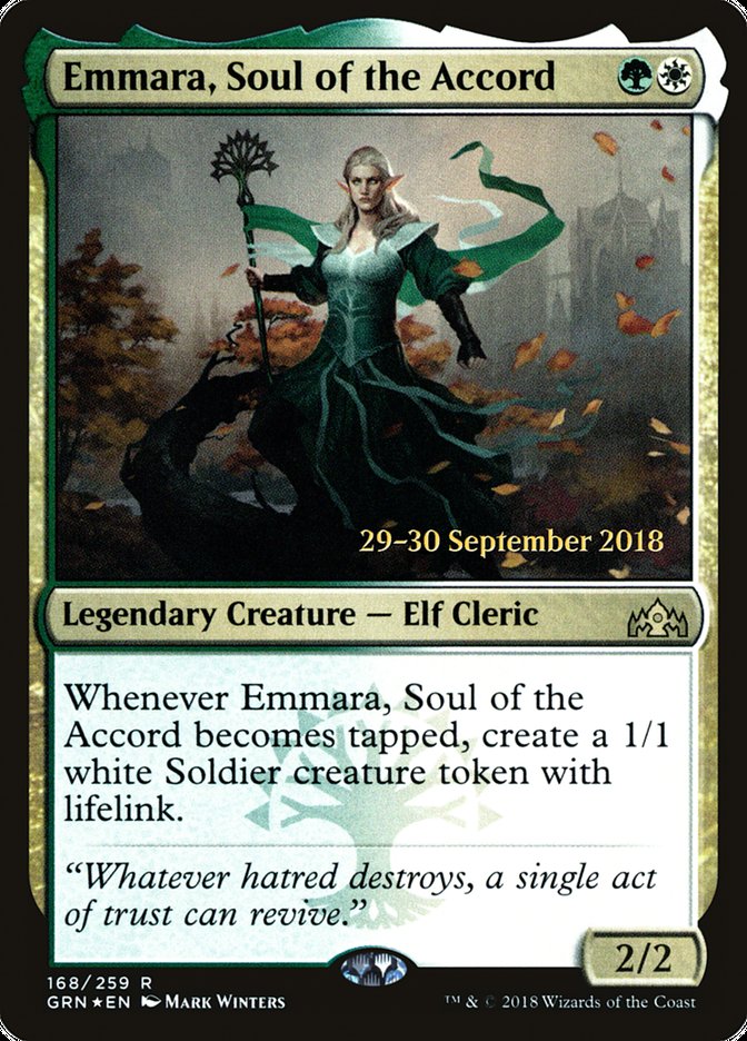 Emmara, Soul of the Accord (168) [Guilds of Ravnica Prerelease Promos] | Odin's Place