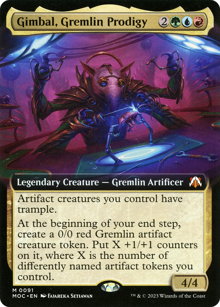 Gimbal, Gremlin Prodigy (Extended Art) [March of the Machine Commander] | Odin's Place