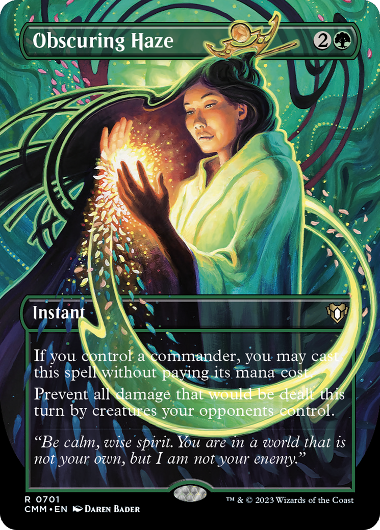 Obscuring Haze (Borderless Alternate Art) [Commander Masters] | Odin's Place
