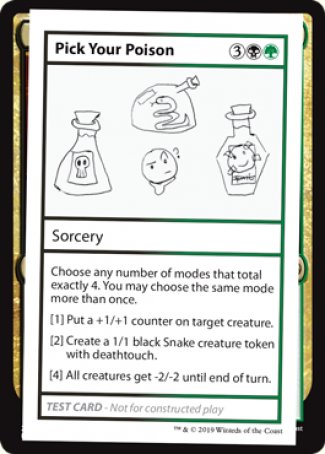 Pick Your Poison (2021 Edition) [Mystery Booster Playtest Cards] | Odin's Place