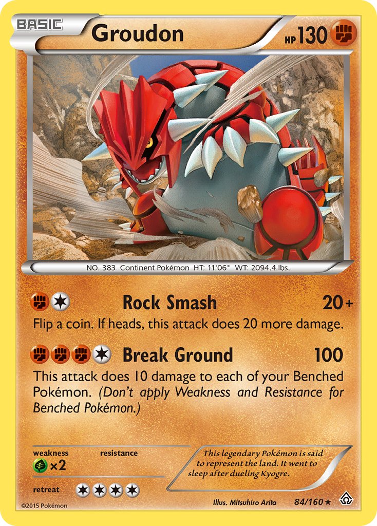 Groudon (84/160) (Theme Deck Exclusive) [XY: Primal Clash] | Odin's Place