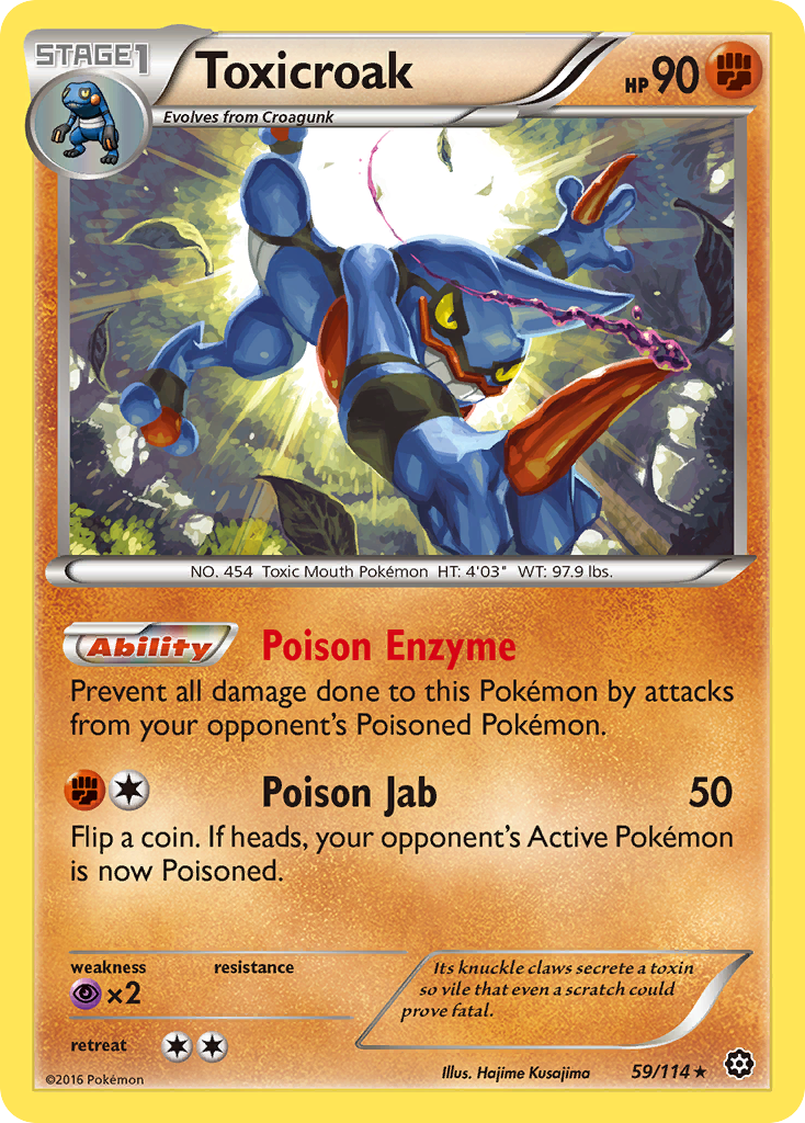 Toxicroak (59/114) [XY: Steam Siege] | Odin's Place