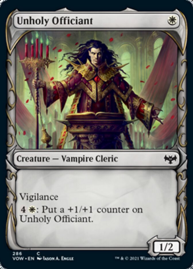 Unholy Officiant (Showcase Fang Frame) [Innistrad: Crimson Vow] | Odin's Place