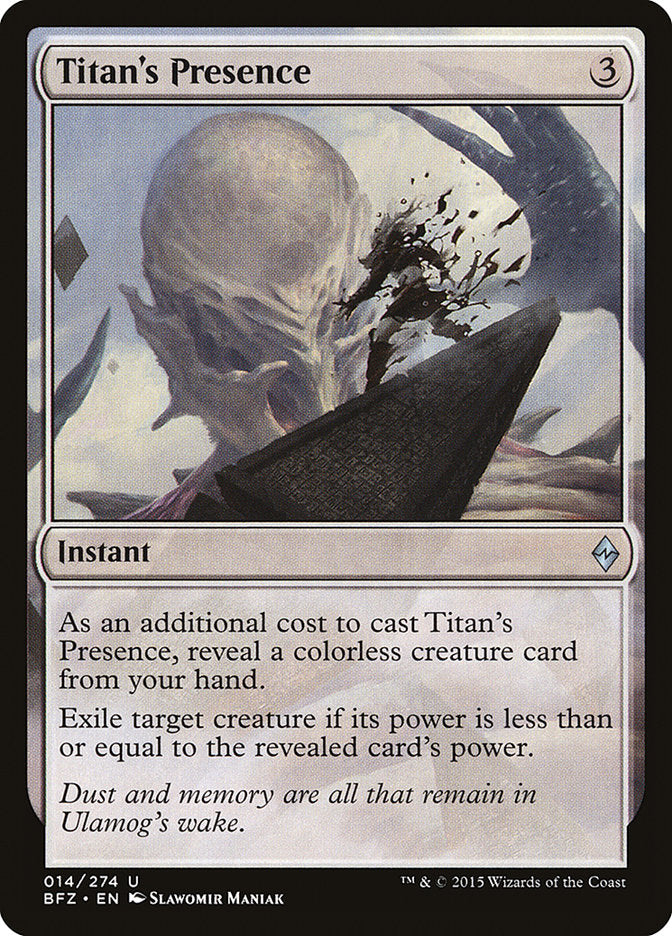 Titan's Presence (14) [Battle for Zendikar] | Odin's Place