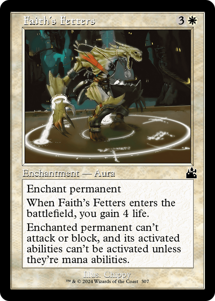 Faith's Fetters (Retro Frame) [Ravnica Remastered] | Odin's Place