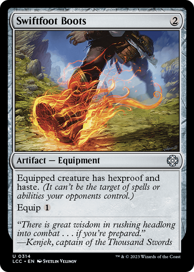 Swiftfoot Boots [The Lost Caverns of Ixalan Commander] | Odin's Place