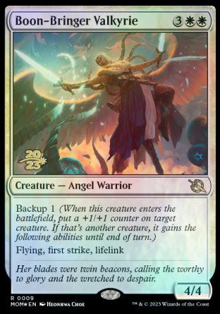 Boon-Bringer Valkyrie [March of the Machine Prerelease Promos] | Odin's Place