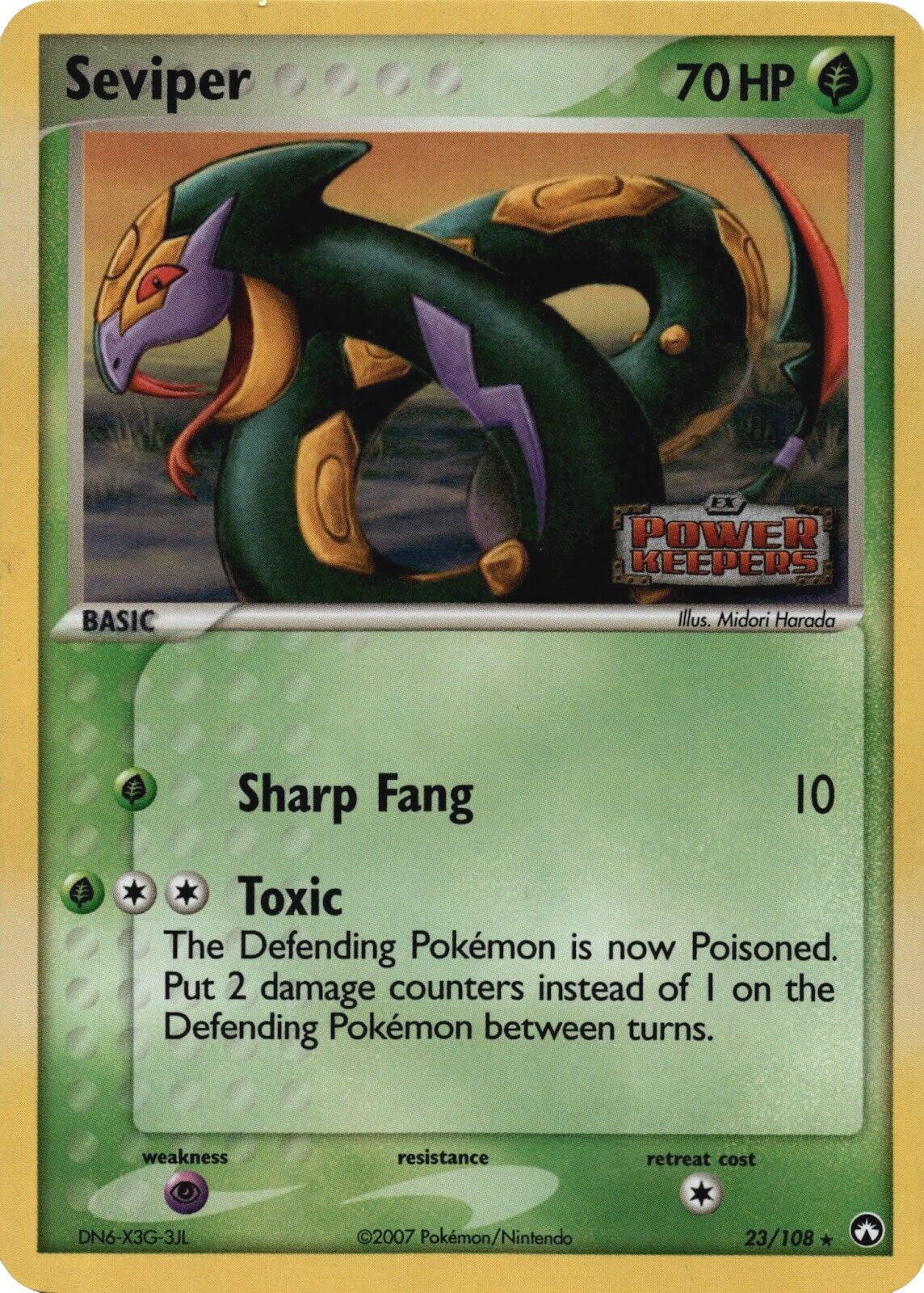 Seviper (23/108) (Stamped) [EX: Power Keepers] | Odin's Place