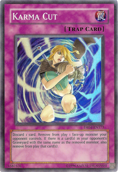 Karma Cut [DR04-EN173] Super Rare | Odin's Place