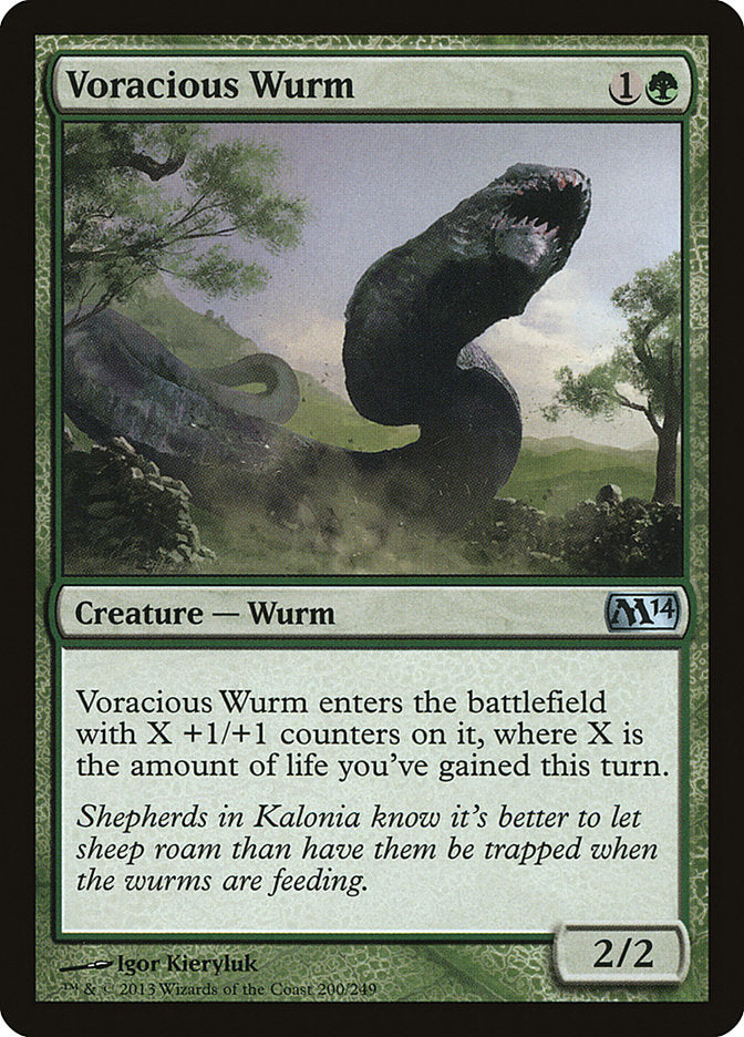 Voracious Wurm (200) [Magic 2014] | Odin's Place