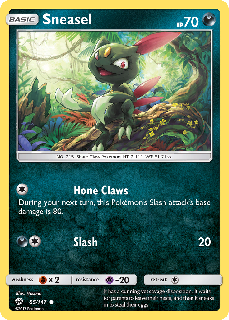 Sneasel (85/147) [Sun & Moon: Burning Shadows] | Odin's Place