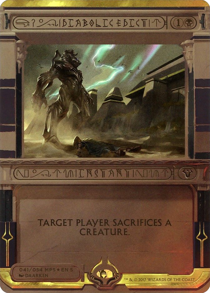Diabolic Edict (41) (Invocation) [Amonkhet Invocations] | Odin's Place