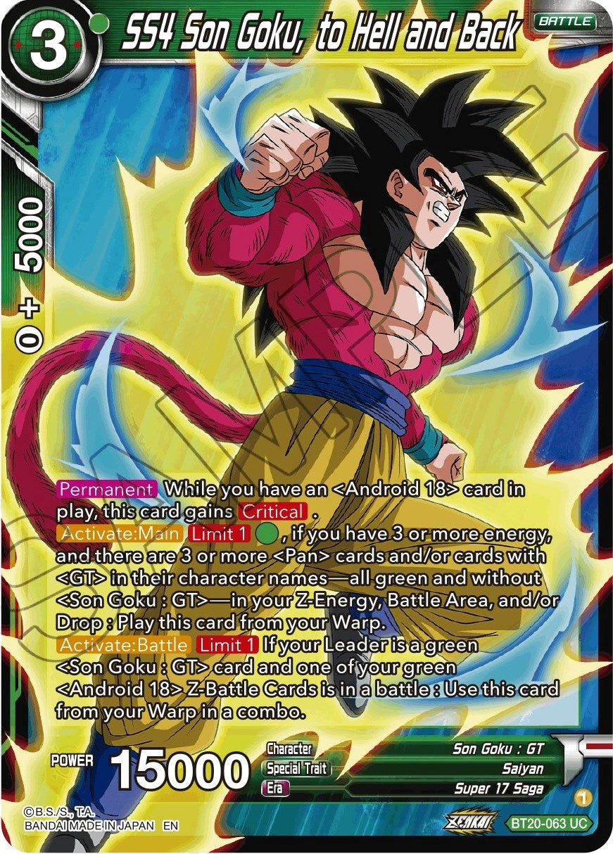 SS4 Son Goku, to Hell and Back (BT20-063) [Power Absorbed] | Odin's Place