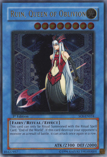 Ruin, Queen of Oblivion (UTR) [SOI-EN034] Ultimate Rare | Odin's Place