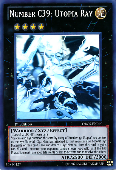 Number C39: Utopia Ray [ORCS-EN040] Ghost Rare | Odin's Place