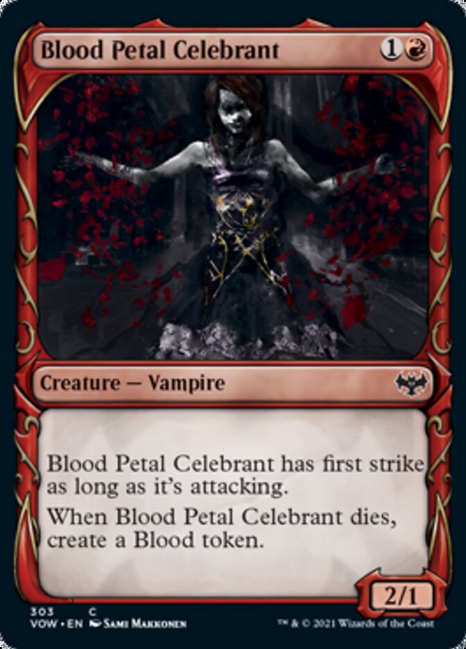 Blood Petal Celebrant (Showcase Fang Frame) [Innistrad: Crimson Vow] | Odin's Place