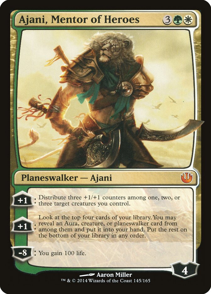 Ajani, Mentor of Heroes (145) [Journey into Nyx] | Odin's Place