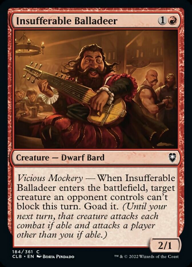 Insufferable Balladeer [Commander Legends: Battle for Baldur's Gate] | Odin's Place