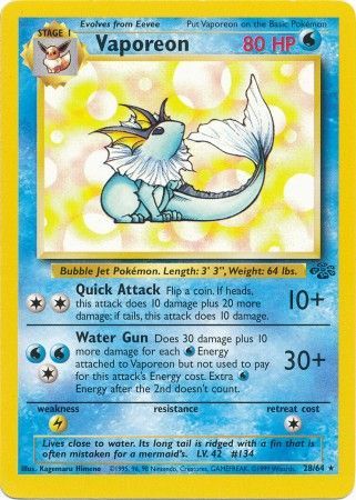 Vaporeon (28/64) [Jungle Unlimited] | Odin's Place