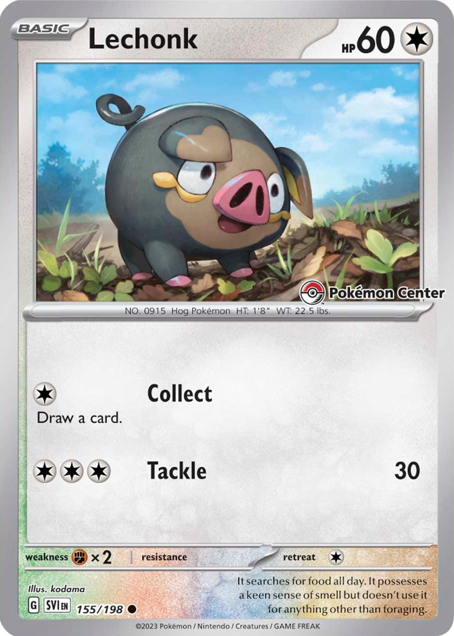 Lechonk (155/198) (Pokemon Center Exclusive) [Scarlet & Violet: Base Set] | Odin's Place