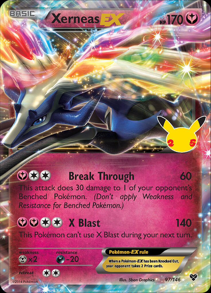 Xerneas EX (97/146) [Celebrations: 25th Anniversary - Classic Collection] | Odin's Place