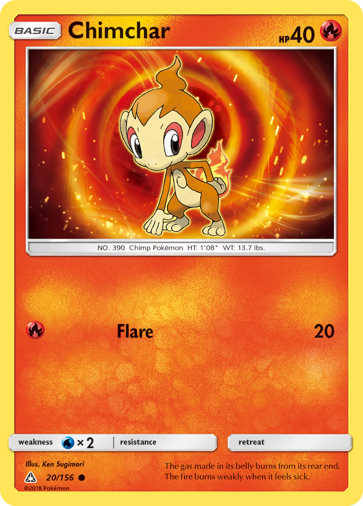 Chimchar (20/156) [Sun & Moon: Ultra Prism] | Odin's Place