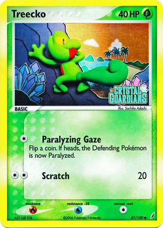 Treecko (67/100) (Stamped) [EX: Crystal Guardians] | Odin's Place
