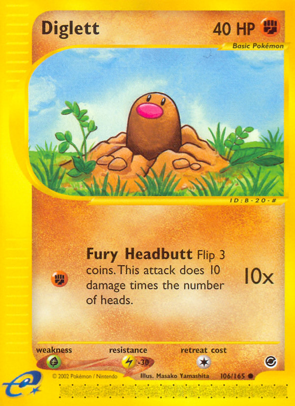 Diglett (106/165) [Expedition: Base Set] | Odin's Place