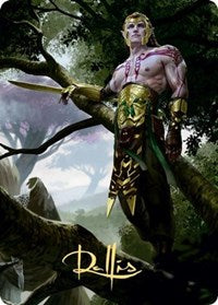 Tyvar Kell Art Card (Gold-Stamped Signature) [Kaldheim Art Series] | Odin's Place