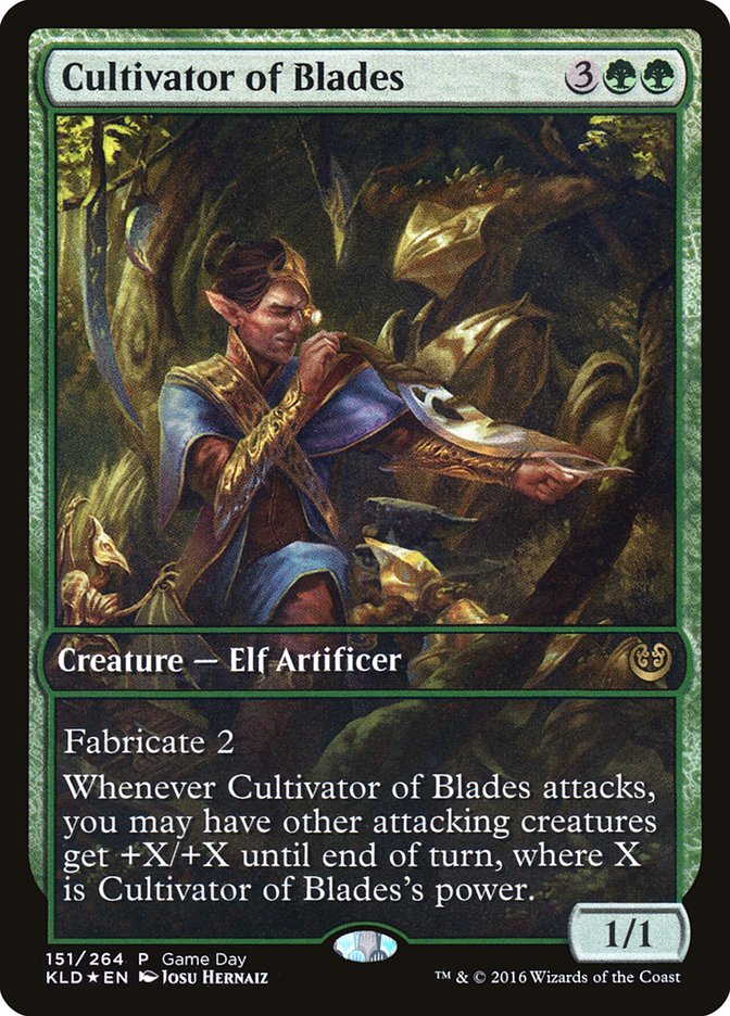 Cultivator of Blades (151) (Game Day) (Full Art) [Kaladesh Promos] | Odin's Place