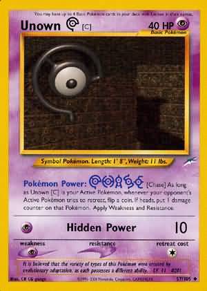 Unown [C] (57/105) [Neo Destiny Unlimited] | Odin's Place