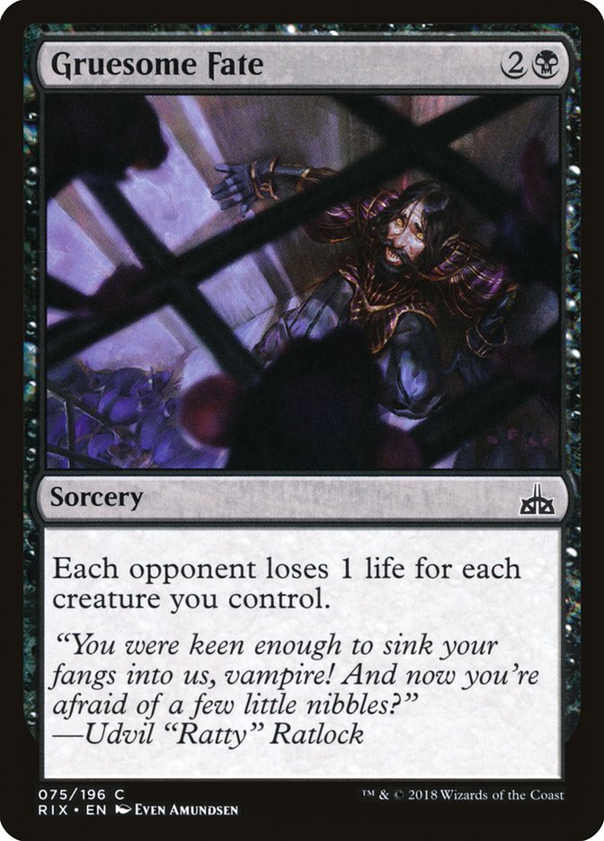 Gruesome Fate (75) [Rivals of Ixalan] | Odin's Place