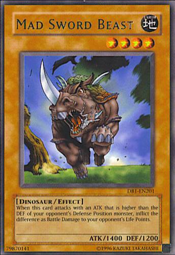 Mad Sword Beast [DB1-EN201] Rare | Odin's Place