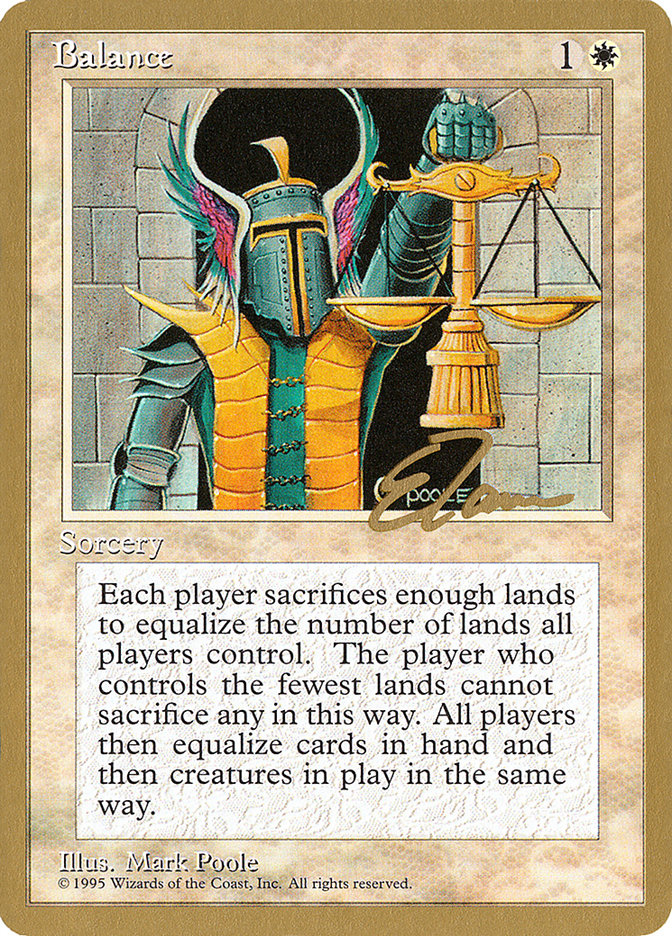 Balance (Eric Tam) [Pro Tour Collector Set] | Odin's Place