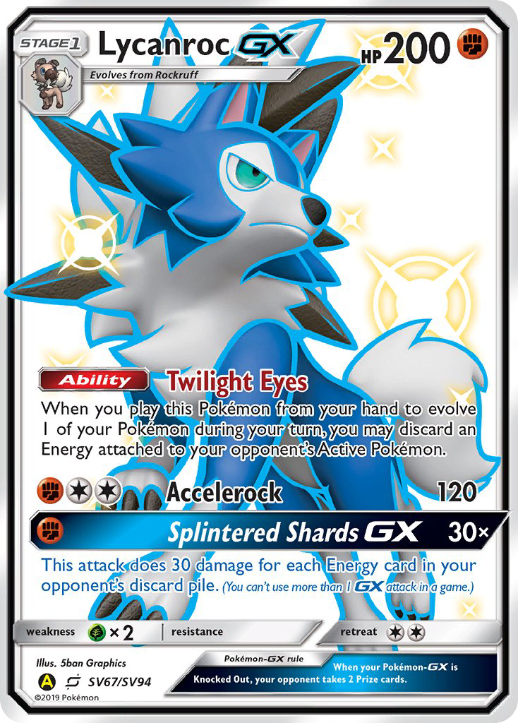 Lycanroc GX (SV67/SV94) [Sun & Moon: Hidden Fates - Shiny Vault] | Odin's Place
