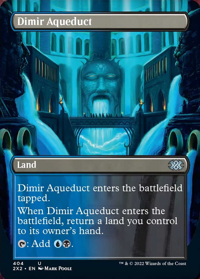Dimir Aqueduct (Borderless Alternate Art) [Double Masters 2022] | Odin's Place