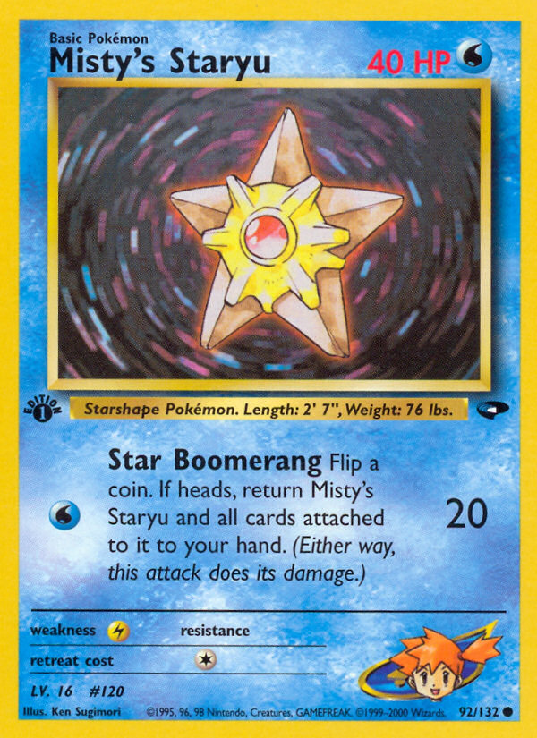 Misty's Staryu (92/132) [Gym Challenge 1st Edition] | Odin's Place