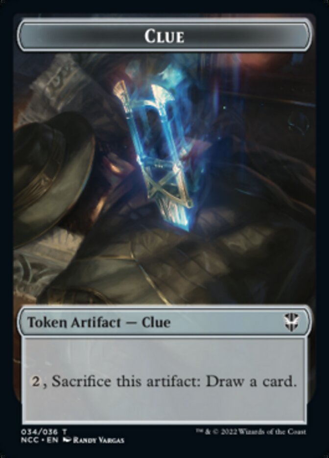 Clue // Elephant Double-Sided Token [Streets of New Capenna Commander Tokens] | Odin's Place
