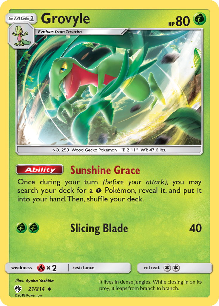 Grovyle (21/214) [Sun & Moon: Lost Thunder] | Odin's Place