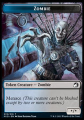 Human // Zombie (015) Double-Sided Token [Innistrad: Midnight Hunt Tokens] | Odin's Place