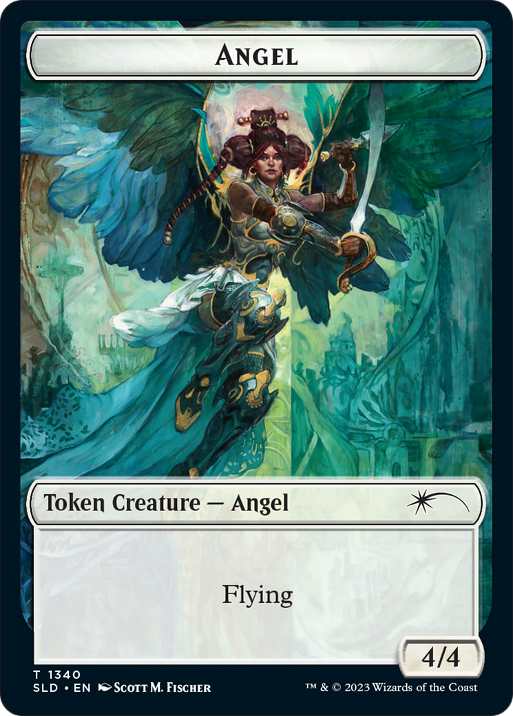 Angel (SLD) // Soldier (GRN) Double-Sided Token [Secret Lair: Angels Tokens] | Odin's Place