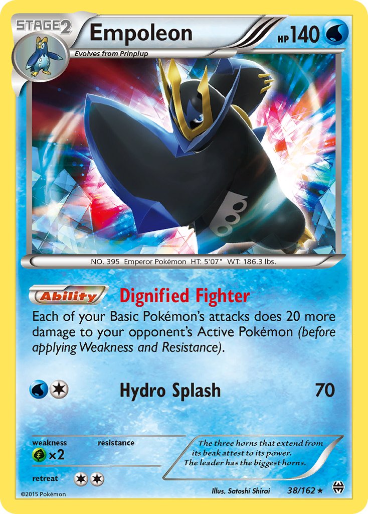 Empoleon (38/162) (Battle Arena Deck Exclusive) (Theme Deck Exclusive) [XY: BREAKthrough] | Odin's Place
