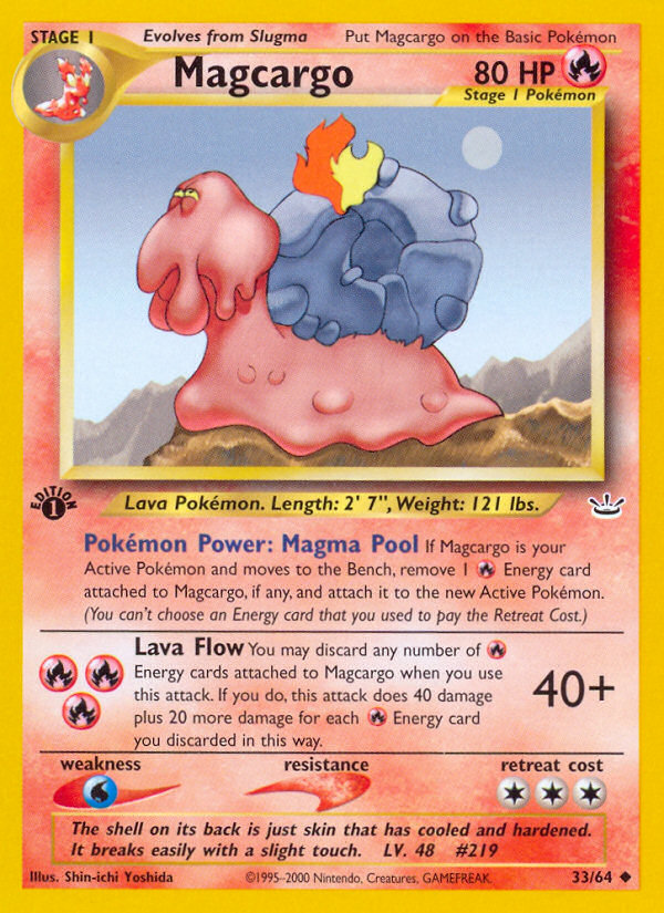 Magcargo (33/64) [Neo Revelation 1st Edition] | Odin's Place