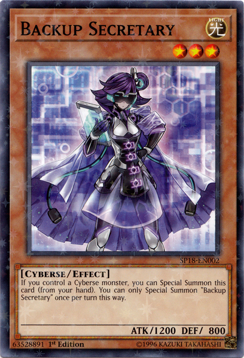 Backup Secretary [SP18-EN002] Starfoil Rare | Odin's Place