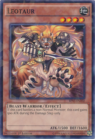 Leotaur [BP03-EN102] Shatterfoil Rare | Odin's Place