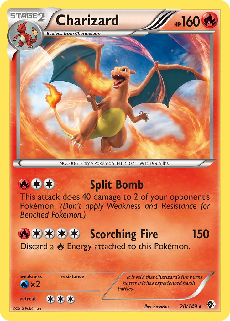 Charizard (20/149) (Cosmos Holo) (Blister Exclusive) [Black & White: Boundaries Crossed] | Odin's Place