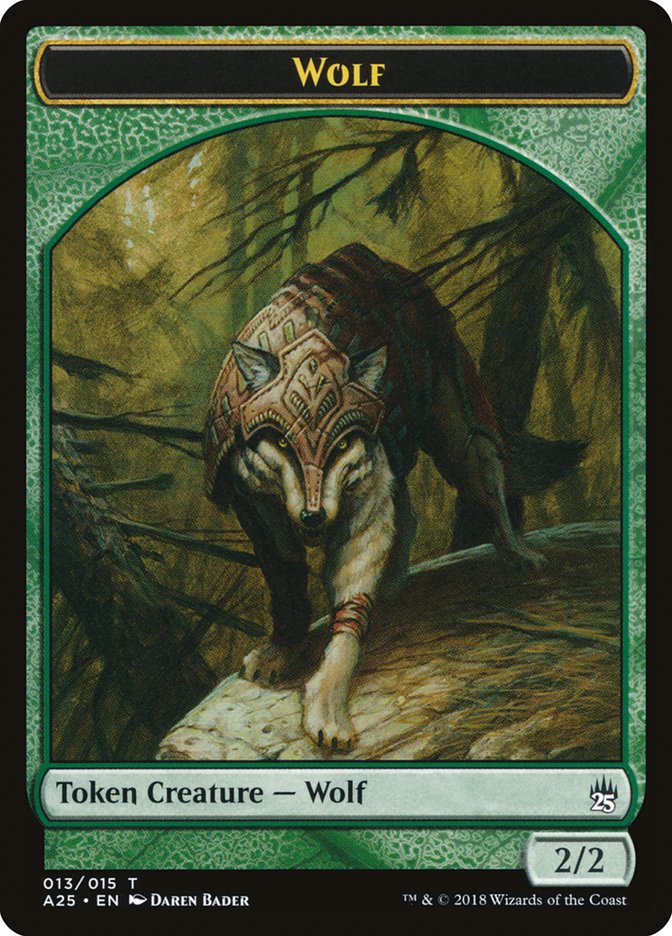 Wolf Token (13) [Masters 25 Tokens] | Odin's Place