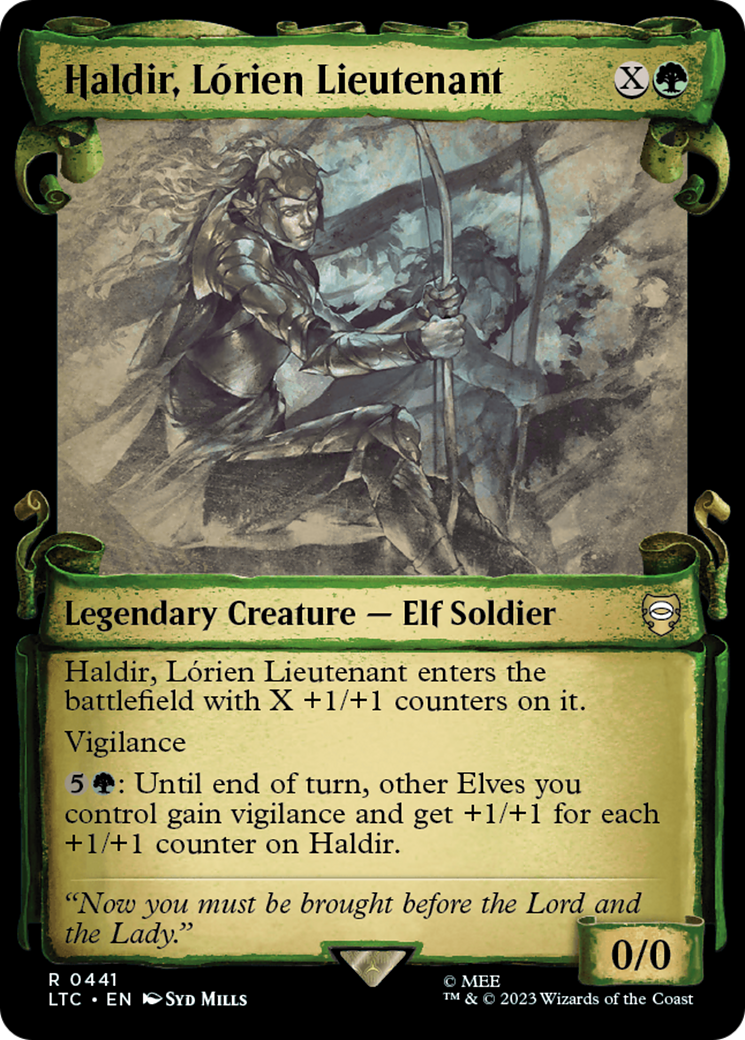 Haldir, Lorien Lieutenant [The Lord of the Rings: Tales of Middle-Earth Commander Showcase Scrolls] | Odin's Place